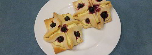 слоеная выпечка с творожной начинкой. Шаг 8