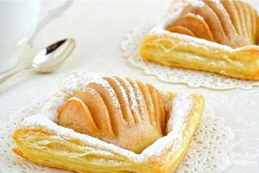 Рецепт слоек с грушей