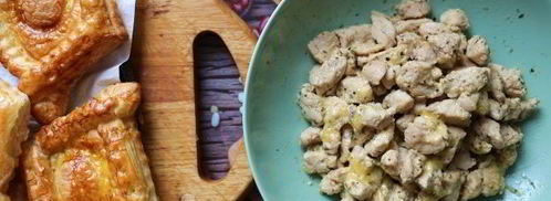 слойки с мясом dog bowl. Шаг 21