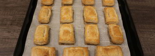 слойки со свекольным песто и селедкой. Шаг 7