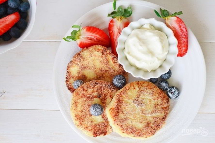 Рецепт сырника с творогом и манкой