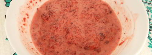 сырники с овсяными хопьями и клубнично-сметанным соусом. Шаг 5