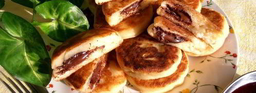 сырники с шоколадным вулканчиком — праздничный завтрак. Шаг 11