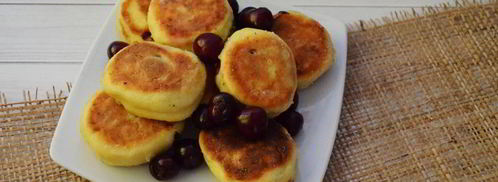 сырники с вишней. Шаг 6