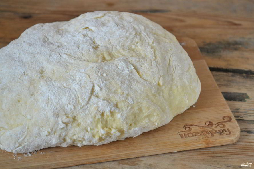 Рецепт бездрожжевого теста с сыром