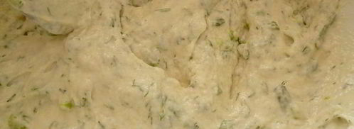 оладушки без яиц с зеленью. Шаг 2