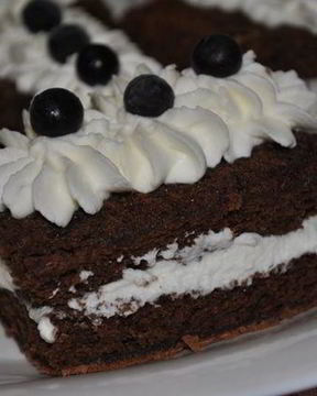 Шоколадное тесто на белках