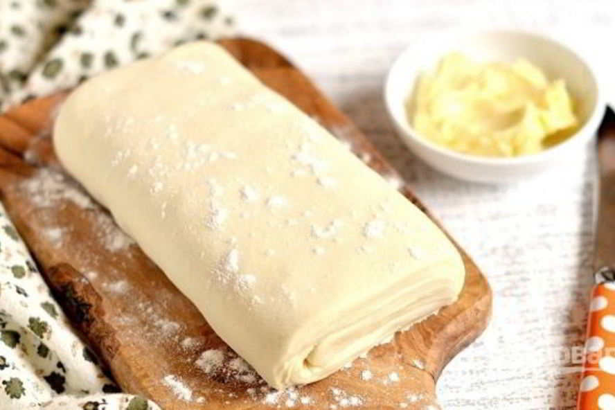 Рецепт слоеного теста без яиц