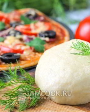 Тесто для пиццы без дрожжей на молоке