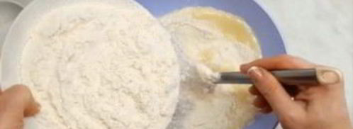 тесто на кефире для несладких пирогов. Шаг 2