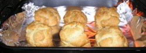 заварное тесто с творогом. Шаг 6