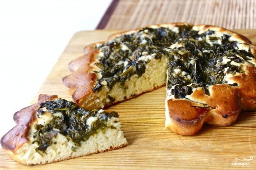 Рецепт бисквита на кефире с консервированным щавелем