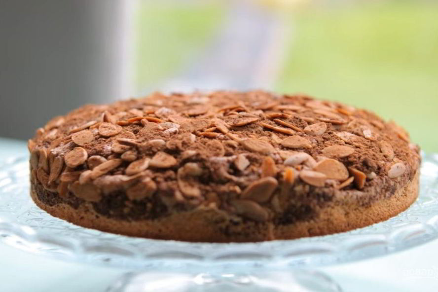 Рецепт бисквита с кофе и миндалем