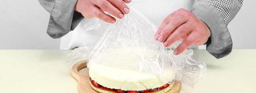 бисквит со сливочным желе и ягодами. Шаг 5