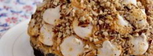 бисквитный торт с безе и орехами. Шаг 14