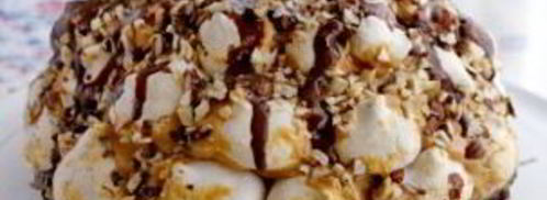 бисквитный торт с безе и орехами. Шаг 15