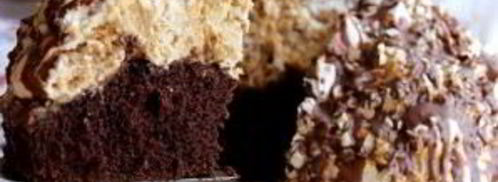 бисквитный торт с безе и орехами. Шаг 16