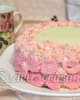 Бисквитный торт с кремом Шарлотт