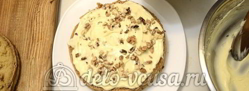 бисквитный торт с кремом шарлотт. Шаг 14