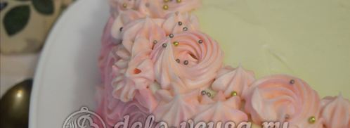 бисквитный торт с кремом шарлотт. Шаг 17