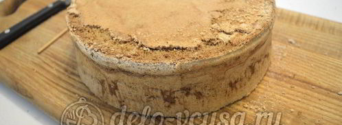 бисквитный торт с кремом шарлотт. Шаг 6