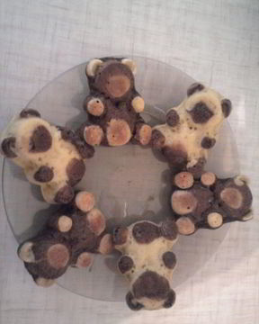 Бисквитные мишки Барни