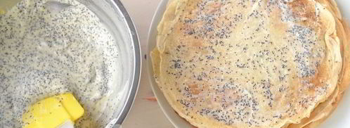 блинный торт со сгущенкой. Шаг 11