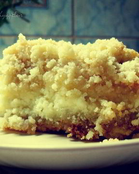 Быстрый песочно-творожный торт