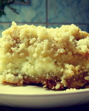 Быстрый песочно-творожный торт