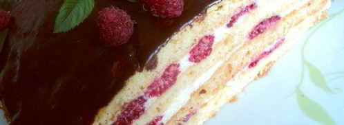 медовик с малиной. Шаг 11