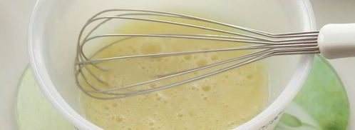 мини-торт из черемуховых оладий с брусничным курдом. Шаг 2