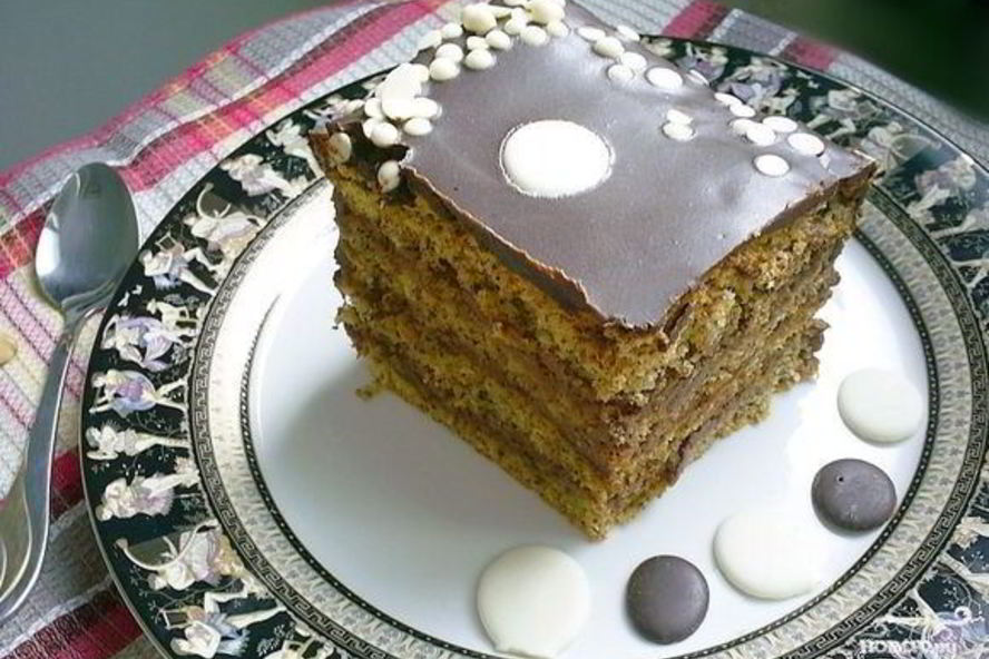 Рецепт орехова-шоколадного торт