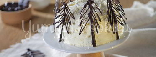 шоколадный праздничный новогодний торт. Шаг 7