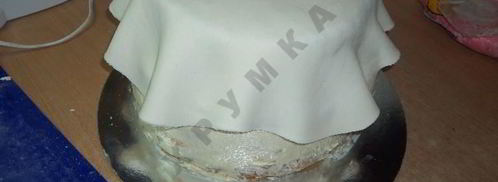 торт младенец из мастики. Шаг 14