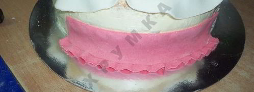 торт младенец из мастики. Шаг 17