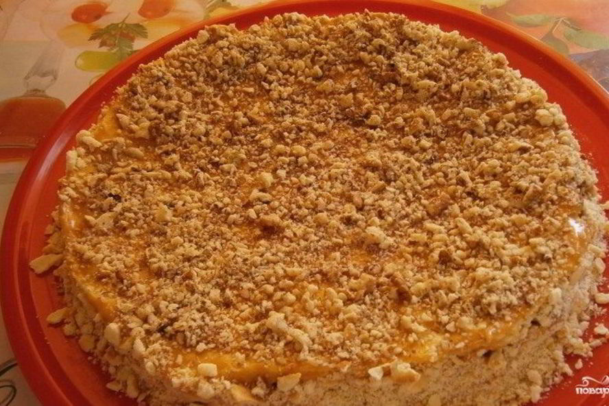 Рецепт торта на сковороде со сгущенкой