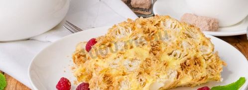 торт полено слоеное. Шаг 26