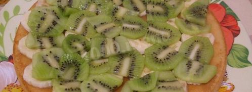 торт с фруктами без выпечки на коржах. Шаг 8