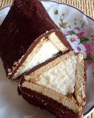 Творожный торт Домик без выпечки