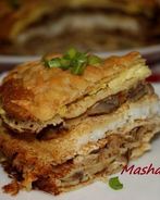 Закусочный блинный торт