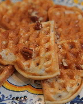 Бельгийские вафли с диким рисом