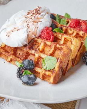 Бельгийские вафли с меренгой