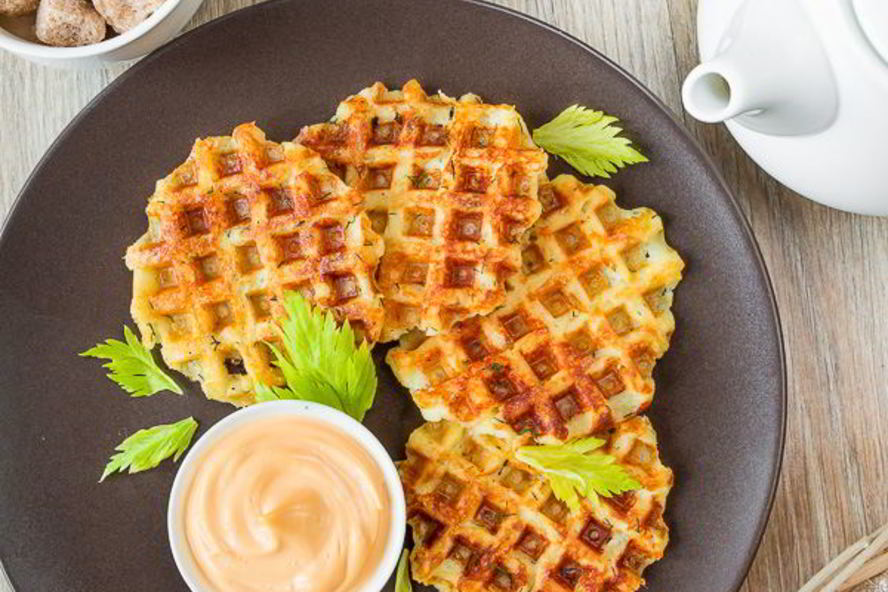 Рецепт картофельных вафель с сыром