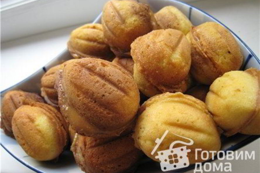 Рецепт орешков, грибочков и вафли