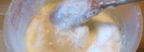 тесто на вафли в вафельнице. Шаг 4