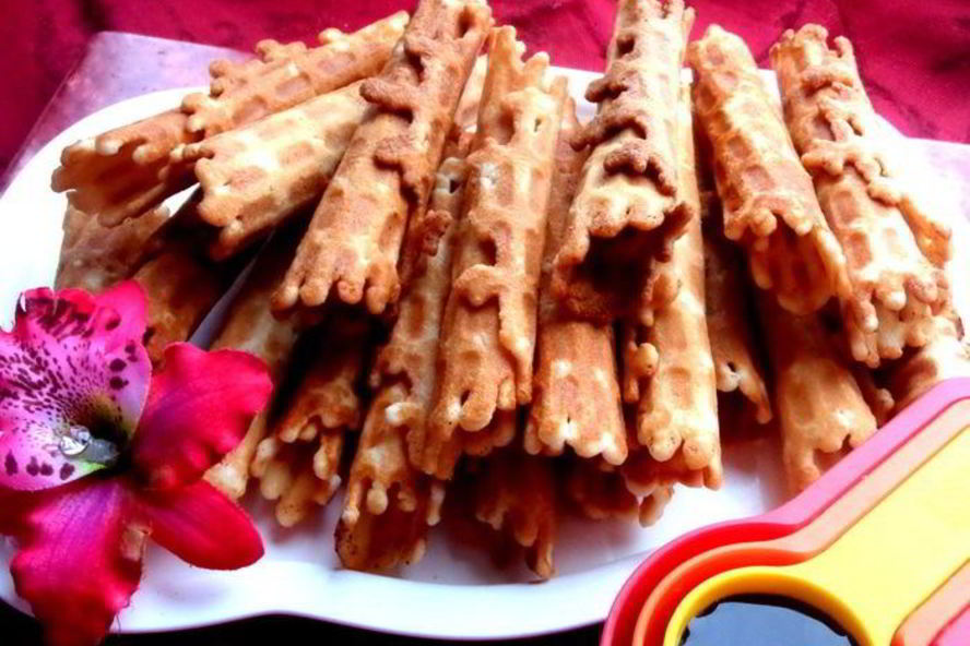 Рецепт вафель ны рисового муке хрустящих