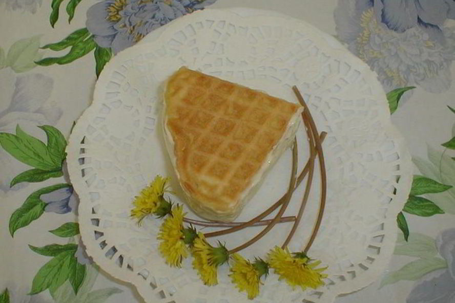 Рецепт вафель с омлетом