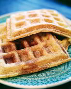 Яблочные вафли