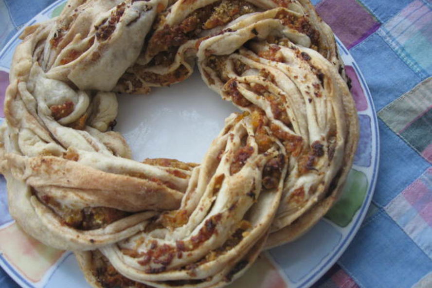 Рецепт венка-рулета кранч