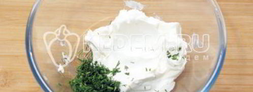 профитроли с икрой и творожной начинкой. Шаг 8